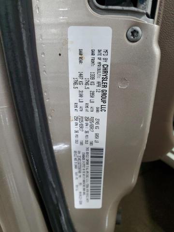 Photo 14 from auction – 2012 CHRYSLER TOWN & COU with VIN 2C4RC1GG7CR307408