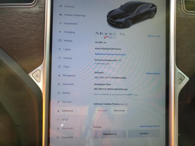 Photo 9 from auction – 2013 TESLA MODEL S with VIN 5YJSA1DP7DFP14136