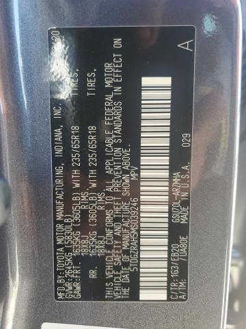 Photo 14 from auction – 2021 TOYOTA HIGHLANDER with VIN 5TDGZRAH5MS039246