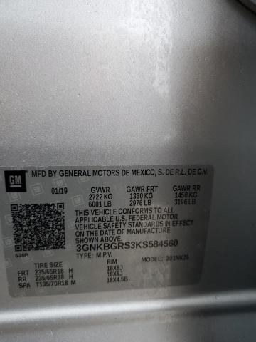 Photo 14 from auction – 2019 CHEVROLET BLAZER 2LT with VIN 3GNKBGRS3KS584560