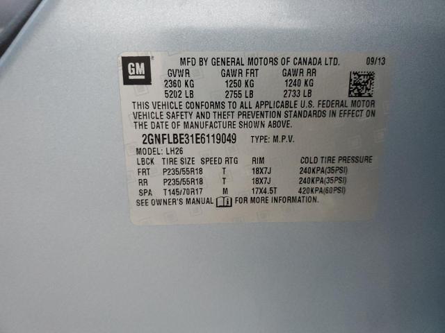 Photo 14 from auction – 2014 CHEVROLET EQUINOX LT with VIN 2GNFLBE31E6119049