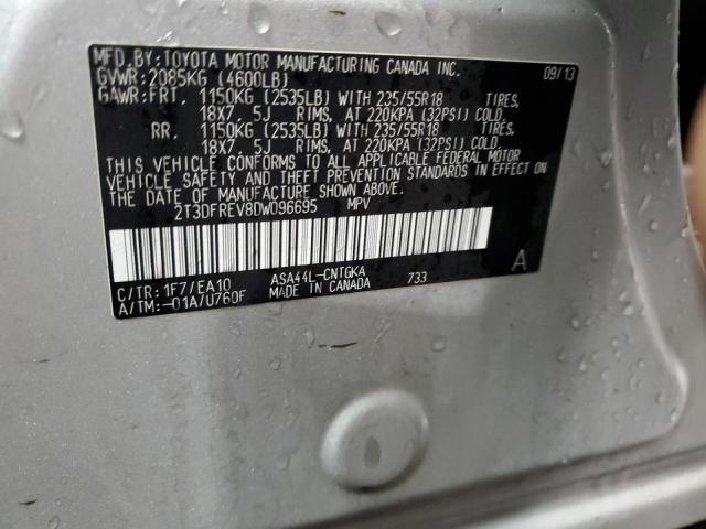 Photo 14 from auction – 2013 TOYOTA RAV4 LIMIT with VIN 2T3DFREV8DW096695