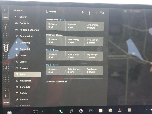 Photo 9 from auction – 2021 TESLA MODEL S with VIN 5YJSA1E61MF439028