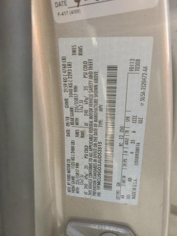 Photo 14 from auction – 2018 FORD ESCAPE SE with VIN 1FMCU9GD3JUD53515