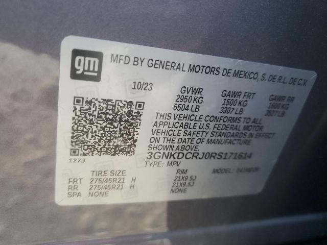 Photo 14 from auction – 2024 CHEVROLET BLAZER with VIN 3GNKDCRJ0RS171614