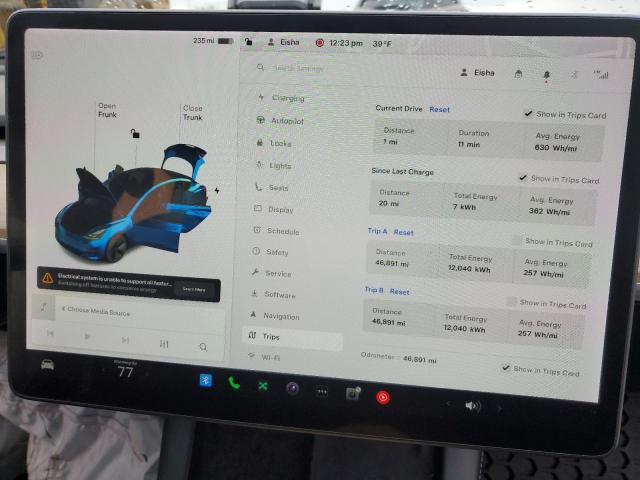 Photo 9 from auction – 2021 TESLA MODEL 3 with VIN 5YJ3E1EB3MF050641