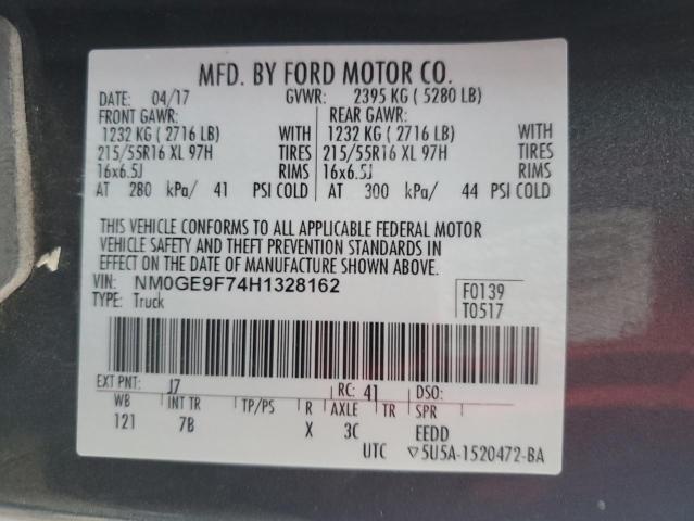 Photo 14 from auction – 2017 FORD TRANSIT CO with VIN NM0GE9F74H1328162