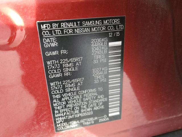 Фото 14 с аукциона – 2016 NISSAN ROGUE S с VIN KNMAT2MT1GP635323