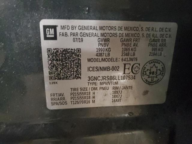 Photo 14 from auction – 2020 CHEVROLET TRAX PREMI with VIN 3GNCJRSB6LL107534