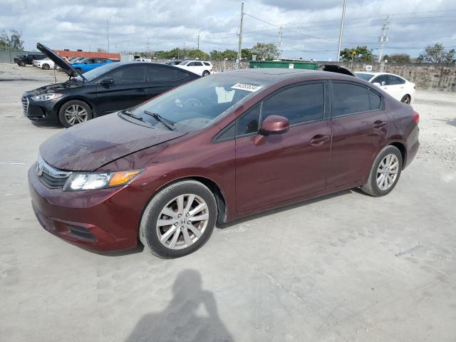 HONDA CIVIC EXL 2012 with VIN 19XFB2F93CE045130 - Photo from auction