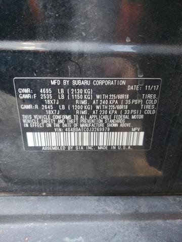 Photo 14 from auction – 2018 SUBARU OUTBACK TO with VIN 4S4BSATC0J3269979