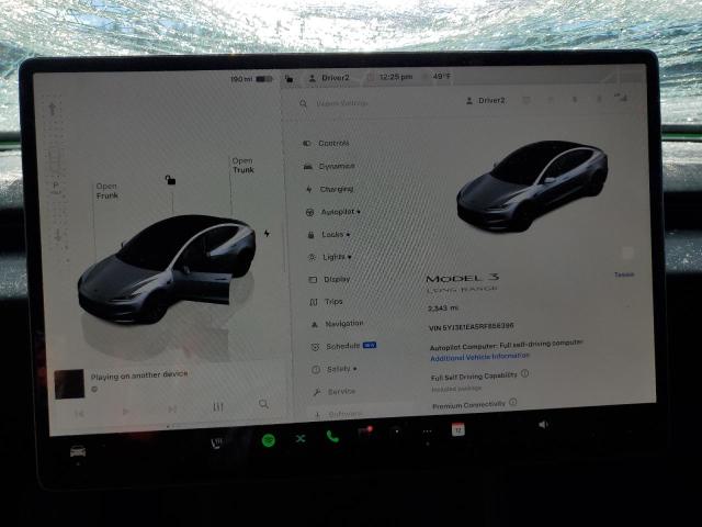 Photo 9 from auction – 2024 TESLA MODEL 3 with VIN 5YJ3E1EA5RF856396