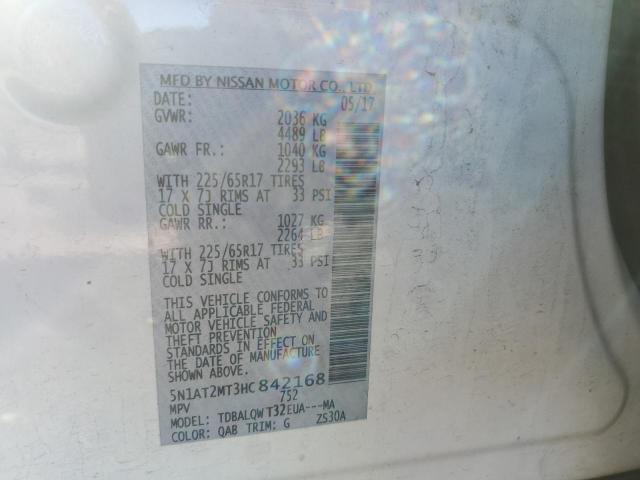 Photo 14 from auction – 2017 NISSAN ROGUE S with VIN 5N1AT2MT3HC842168