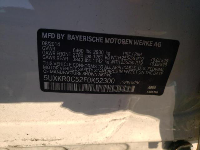 Photo 14 from auction – 2015 BMW X5 XDRIVE3 with VIN 5UXKR0C52F0K52300