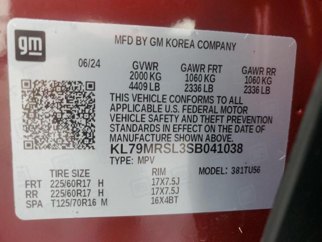 Photo 14 from auction – 2025 CHEVROLET TRAILBLAZE with VIN KL79MRSL3SB041038