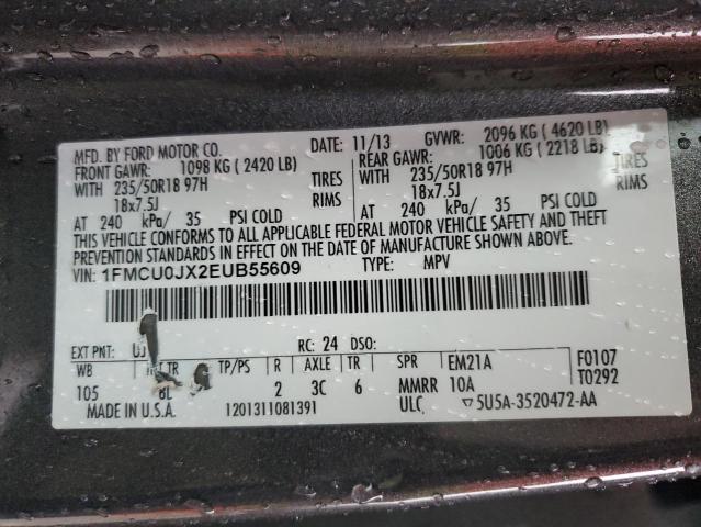 Photo 14 from auction – 2014 FORD ESCAPE TIT with VIN 1FMCU0JX2EUB55609