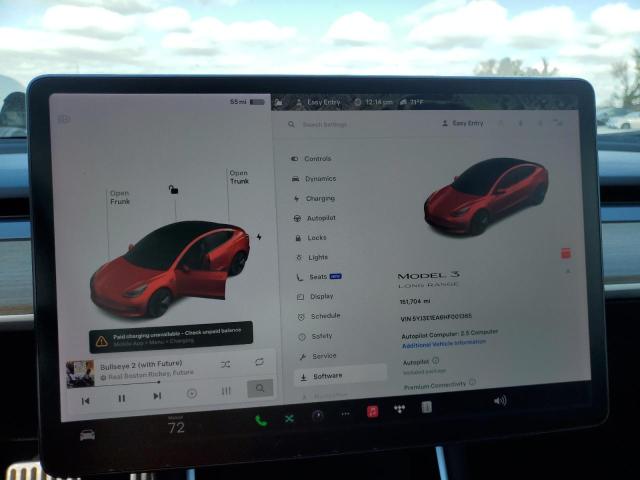 Photo 9 from auction – 2017 TESLA MODEL 3 with VIN 5YJ3E1EA6HF001365