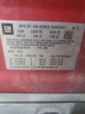 Photo 14 from auction – 2014 BUICK ENCORE CON with VIN KL4CJFSB1EB786201