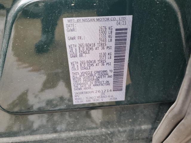 Photo 14 from auction – 2023 NISSAN PATHFINDER with VIN 5N1DR3BDXPC261214