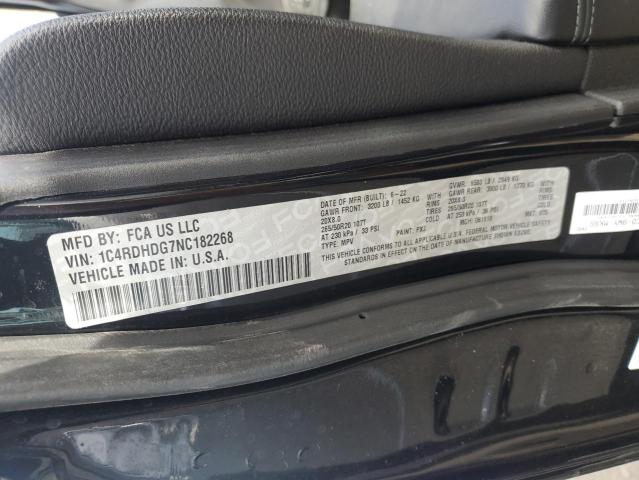 Photo 14 from auction – 2022 DODGE DURANGO GT with VIN 1C4RDHDG7NC182268