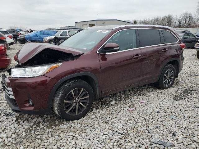 TOYOTA HIGHLANDER 2018 with VIN 5TDJZRFH3JS815027 - Photo from auction