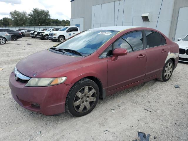 HONDA CIVIC LX 2010 with VIN 19XFA1F59AE078639 - Photo from auction