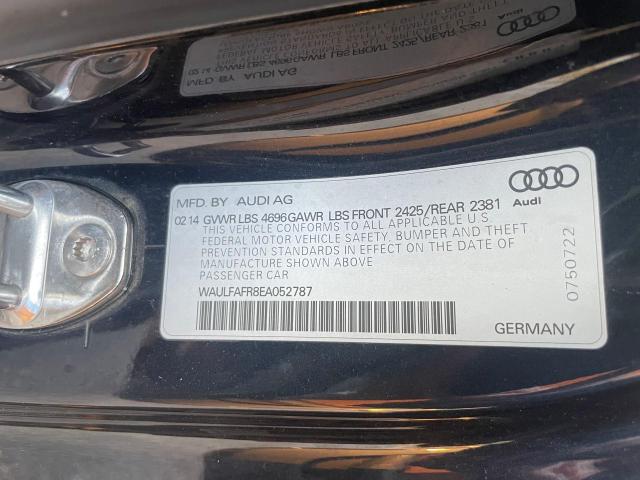 Photo 10 from auction – 2014 AUDI A5 PREMIUM with VIN WAULFAFR8EA052787
