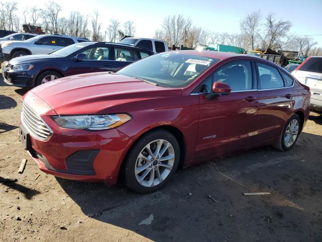 FORD FUSION SE 2019 with VIN 3FA6P0LU3KR204451 - Photo from auction