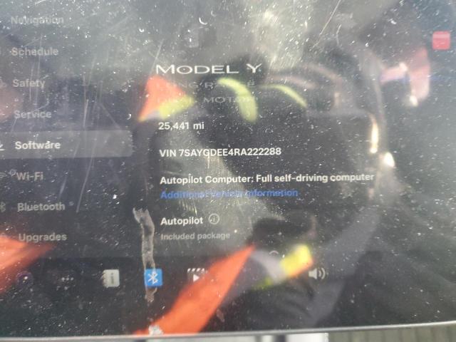Photo 9 from auction – 2024 TESLA MODEL Y with VIN 7SAYGDEE4RA222288