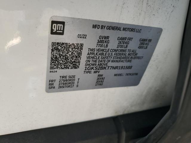 Photo 14 from auction – 2022 GMC YUKON SLT with VIN 1GKS2BKT7NR191588