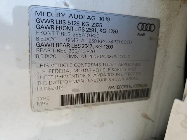 Photo 14 from auction – 2020 AUDI Q3 PREMIUM with VIN WA1EECF31L1028036
