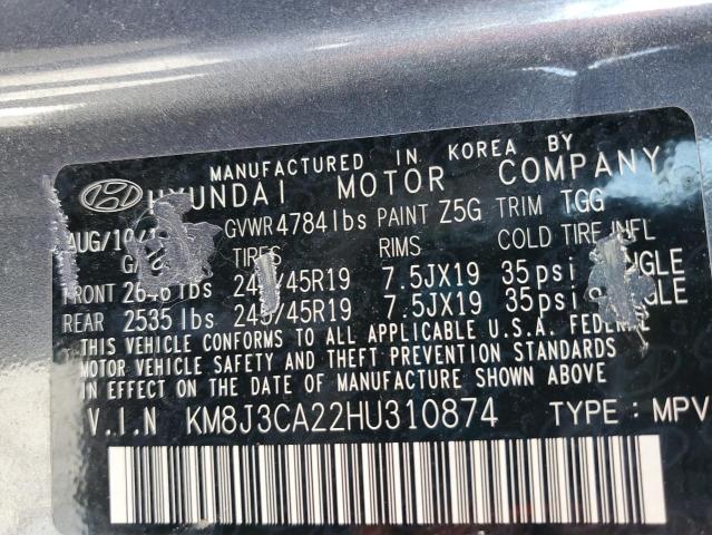 Photo 14 from auction – 2017 HYUNDAI TUCSON LIM with VIN KM8J3CA22HU310874