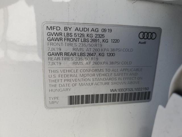 Photo 14 from auction – 2020 AUDI Q3 PREMIUM with VIN WA1EECF32L1022150