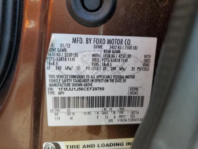 Photo 14 from auction – 2012 FORD EXPEDITION with VIN 1FMJU1J56CEF29769