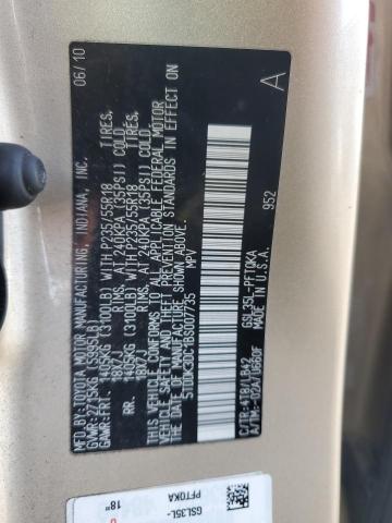 Photo 14 from auction – 2011 TOYOTA SIENNA XLE with VIN 5TDDK3DC1BS007735