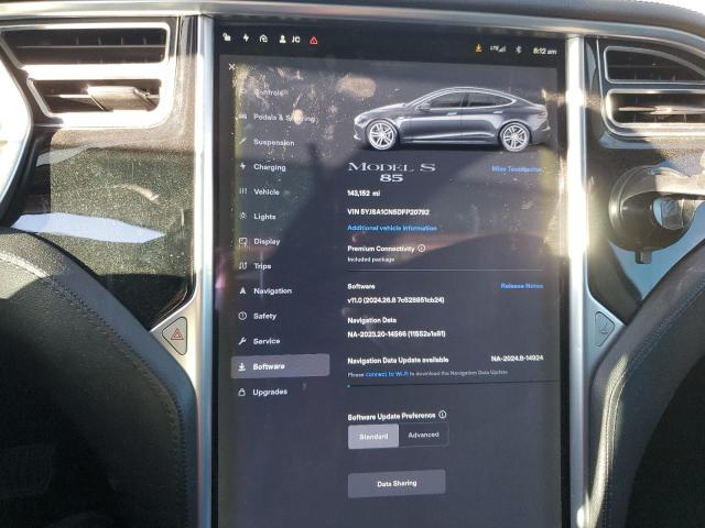 Photo 9 from auction – 2013 TESLA MODEL S with VIN 5YJSA1CN5DFP20792