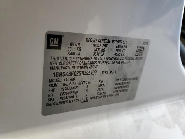 Photo 14 from auction – 2016 CHEVROLET TAHOE K150 with VIN 1GNSKBKC2GR395799