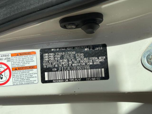 Photo 10 from auction – 2014 SUBARU BRZ 2.0 LI with VIN JF1ZCAC10E8601996