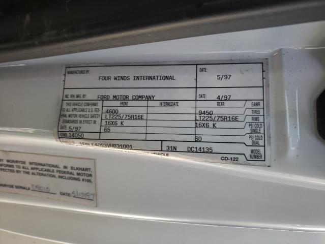 Photo 10 from auction – 1997 FORD ECONOLINE with VIN 1FDLE40S3VHB31001