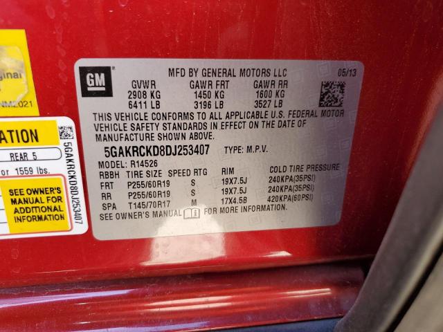 Foto 14 de la subasta – 2013 BUICK ENCLAVE con VIN 5GAKRCKD8DJ253407