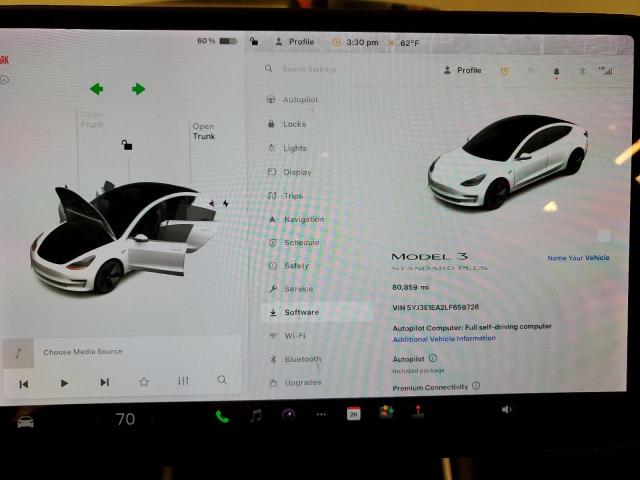 Photo 9 from auction – 2020 TESLA MODEL 3 with VIN 5YJ3E1EA2LF659726