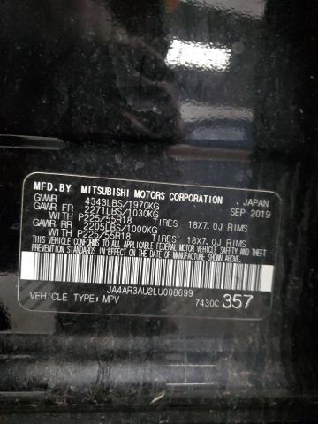 Photo 14 from auction – 2020 MITSUBISHI OUTLANDER with VIN JA4AR3AU2LU008699