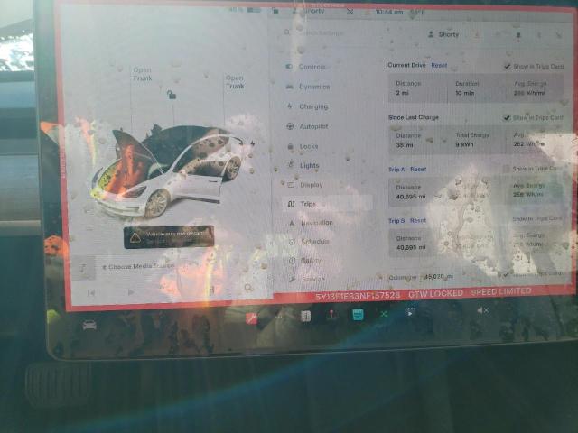 Photo 9 from auction – 2022 TESLA MODEL 3 with VIN 5YJ3E1EB3NF157528
