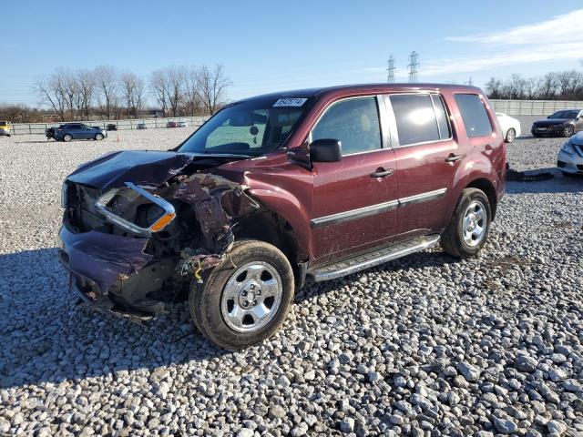 HONDA PILOT LX 2013 with VIN 5FNYF4H22DB041848 - Photo from auction