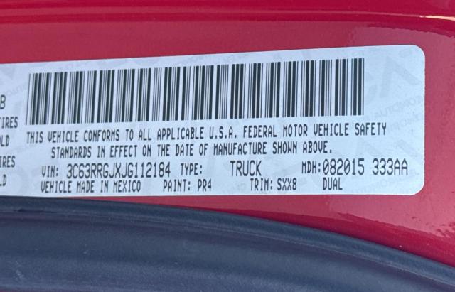 Photo 10 from auction – 2018 RAM 3500 ST with VIN 3C63RRGJXJG112184