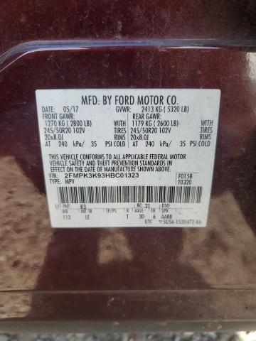 Photo 14 from auction – 2017 FORD EDGE TITAN with VIN 2FMPK3K93HBC01323