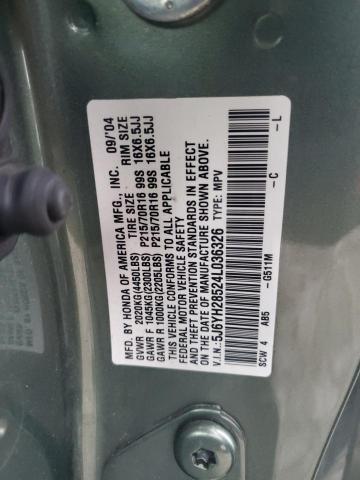 Photo 14 from auction – 2004 HONDA ELEMENT EX with VIN 5J6YH28524L036326
