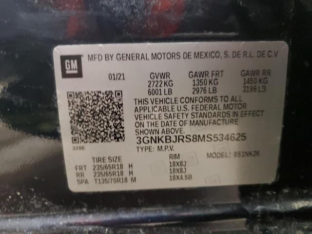 Photo 14 from auction – 2021 CHEVROLET BLAZER 3LT with VIN 3GNKBJRS8MS534625