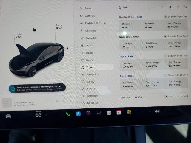 Photo 9 from auction – 2022 TESLA MODEL 3 with VIN 5YJ3E1EB3NF240487