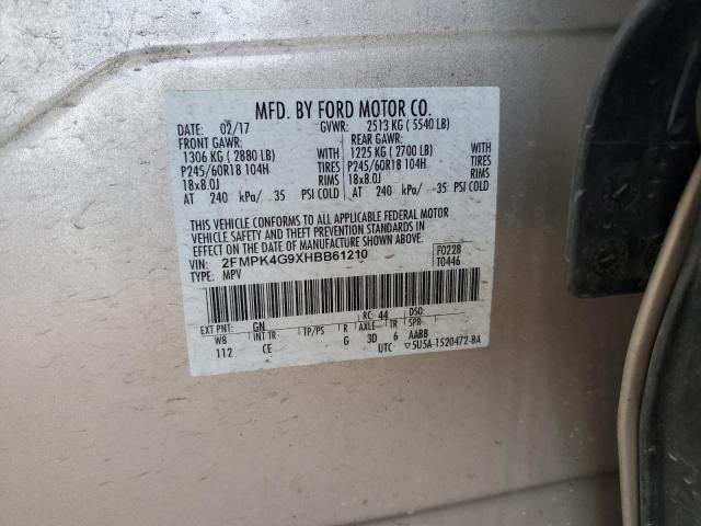 Zdjęcie 14 z aukcji – 2017 FORD EDGE SE z VIN 2FMPK4G9XHBB61210